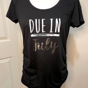 Due in July Maternity Tee